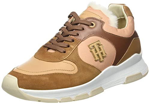 Tommy Hilfiger Damen TH Warmlined FW0FW06783 Runner Sneaker, Beige (Khaki Dream), 40 EU von Tommy Hilfiger