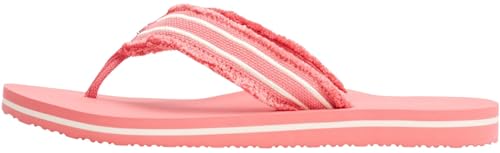 Tommy Hilfiger Damen Flip Flops Beach Sandal Zehentrenner, Rot (Washed Cherry), 39 von Tommy Hilfiger