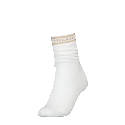 Tommy Hilfiger Damen Th Women Slouch 1p Linen LONG SOCK, Beige, 35-38 EU von Tommy Hilfiger