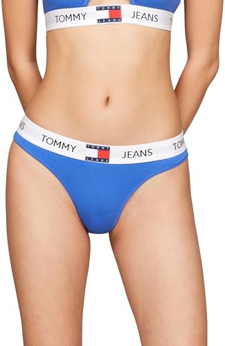 Tommy Hilfiger Damen Thong (EXT Sizes) UW0UW04956 Stringtangas, Blau (Empire Blue), L von Tommy Hilfiger