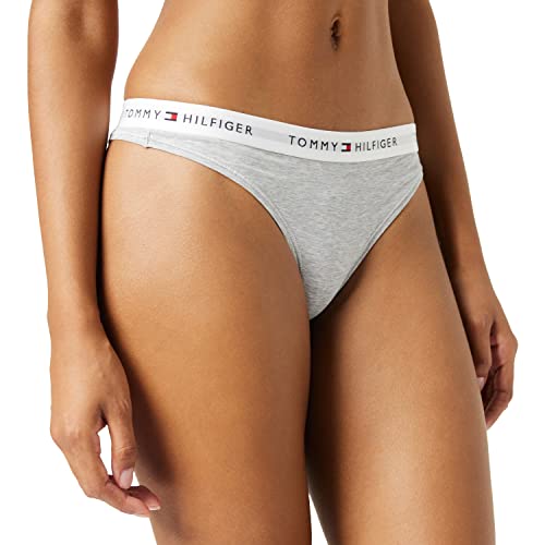 Tommy Hilfiger Damen String Tanga, Grau (Light Grey Heather), M von Tommy Hilfiger