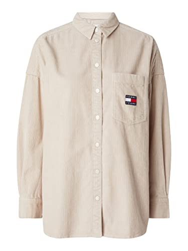 Tommy Jeans Damen Tjw Corduroy Overshirt DW0DW14446 Gewebte Oberteile, Beige, XL von Tommy Jeans