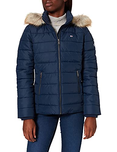 Tommy Jeans Damen Tjw Essential Hooded Jacket DW0DW09062 Gepolsterte Jacken, Blau, S von Tommy Jeans