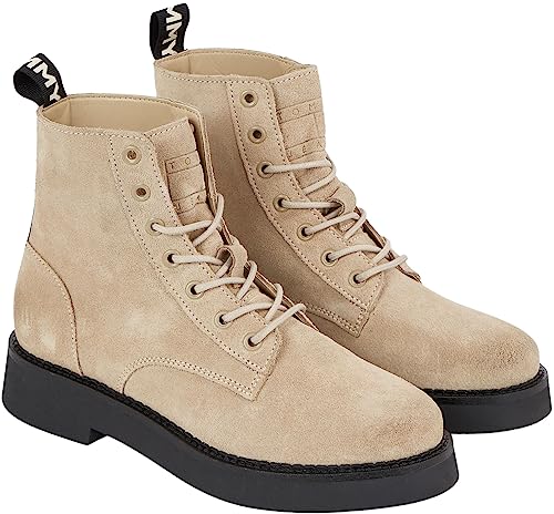 Tommy Jeans Damen TJW LACE UP Boot Suede EN0EN02287 Mittelhohe Stiefel, Khaki, 36 EU von Tommy Jeans