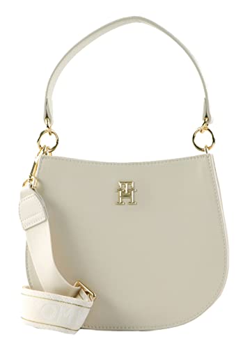 Tommy Hilfiger Damen Umhängetasche Tommy Life Medium Crossover Klein, Beige (Weathered White), Einheitsgröße von Tommy Hilfiger