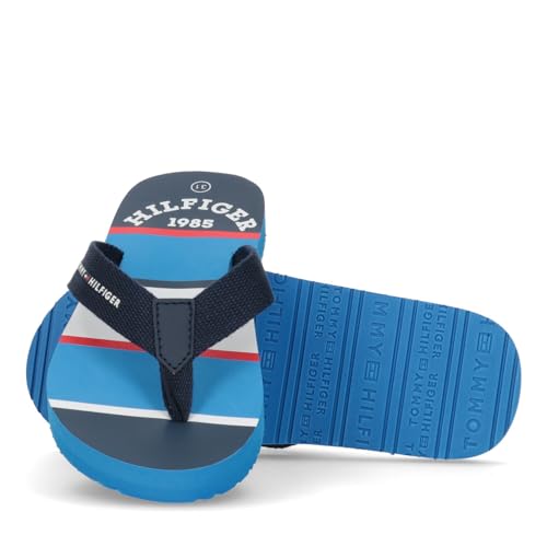 Tommy Hilfiger Damen Tommy Loves Ny Beach Sandal Flip Flops, Beige (Cobblestone 068), 39 EU, Blau2, 38 EU von Tommy Hilfiger