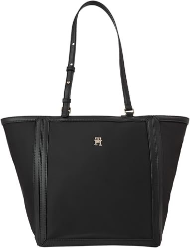 Tommy Hilfiger Damen Tote Bag Tasche Essential Tote Mittelgroß, Schwarz (Black), Onesize von Tommy Hilfiger