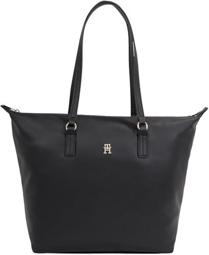 Tommy Hilfiger Damen Tote Bag Tasche Poppy Reform mit Fächern, Schwarz (Black), Einheitsgröße von Tommy Hilfiger