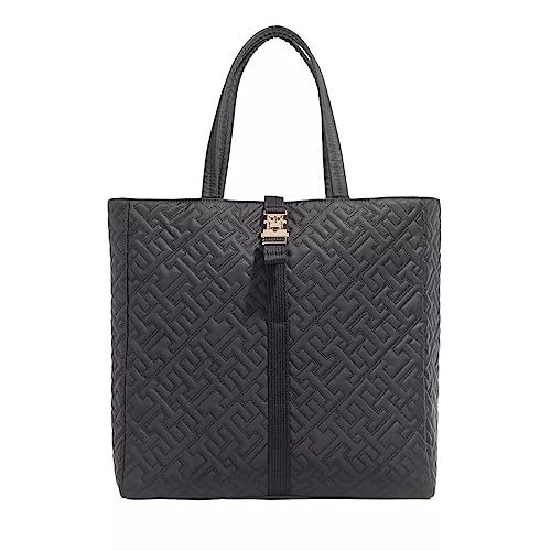 Tommy Hilfiger Damen Tote Bag Tasche TH Flow Tote mit Innentaschen, Schwarz (Black), Einheitsgröße von Tommy Hilfiger