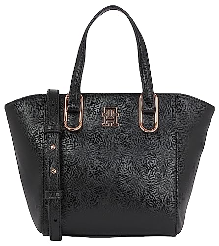 Tommy Hilfiger Damen Tote Bag Tasche Timeless Med Mittelgroß, Schwarz (Black), Onesize von Tommy Hilfiger