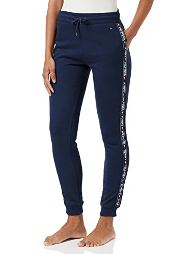 Tommy Hilfiger Damen Jogginghose Sweatpants Lang, Blau (Navy Blazer), M von Tommy Hilfiger