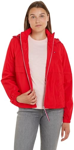 Tommy Hilfiger Damen Jacke Windbreaker Übergangsjacke, Rot (Fierce Red), XXXL von Tommy Hilfiger