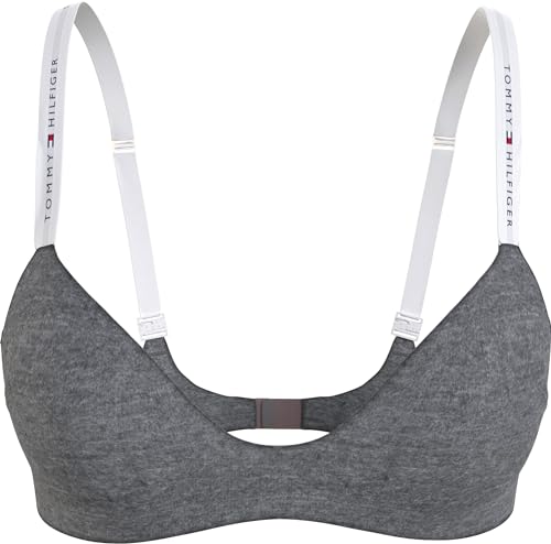 Tommy Hilfiger Damen Triangel BH Stretch, Grau (Light Grey Heather), L von Tommy Hilfiger