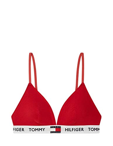 Tommy Hilfiger Damen Triangel BH Stretch, Rot (Tango Red), S von Tommy Hilfiger