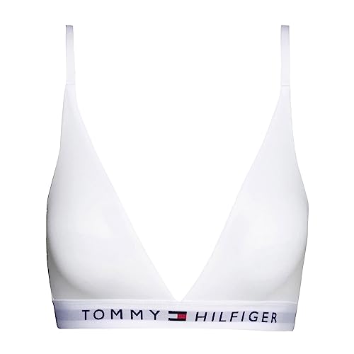 Tommy Hilfiger Damen Triangel BH Stretch, Weiß (White), L von Tommy Hilfiger