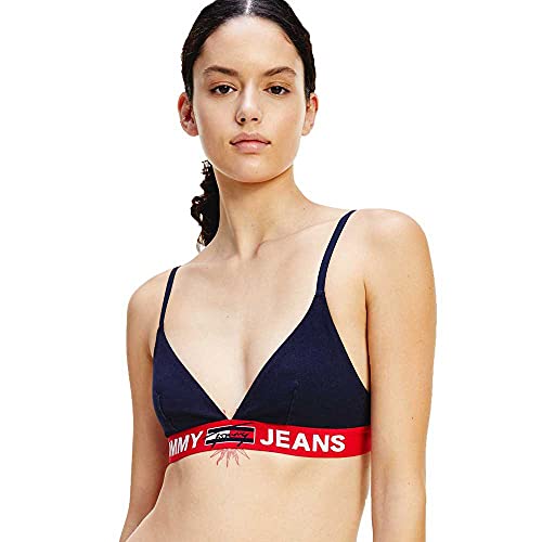 Tommy Hilfiger Triangle Bralette Unlined Andere Bhs, Damen, Blau (Desert Sky), L von Tommy Jeans