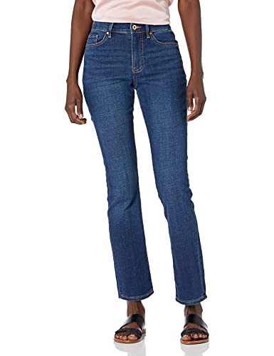 Tommy Hilfiger Damen Tribeca Straight Denim Jeans, Restwaschung, 36 von Tommy Hilfiger