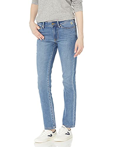 Tommy Hilfiger Damen Straight Leg Mid-Rise Jeans, Enchant Wash, 38 von Tommy Hilfiger