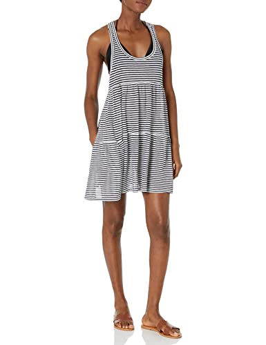 Tommy Hilfiger Damen Strandkleid Badebekleidung, Kapitän des Himmels (Sky Captain), Small-Medium von Tommy Hilfiger