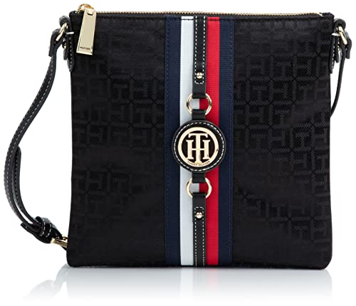 Tommy Hilfiger Damen Umhängetasche Jaden Plus Handtasche, Schwarzer Ton von Tommy Hilfiger