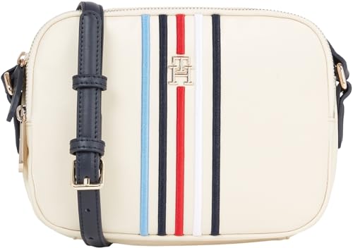 Tommy Hilfiger Damen Umhängetasche Poppy Crossover Klein, Weiß (Calico), Einheitsgröße von Tommy Hilfiger