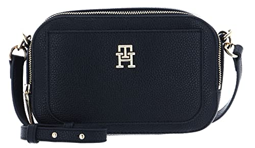 Tommy Hilfiger Damen Umhängetasche TH Emblem Camera Bag Klein, Blau (Space Blue), Einheitsgröße von Tommy Hilfiger