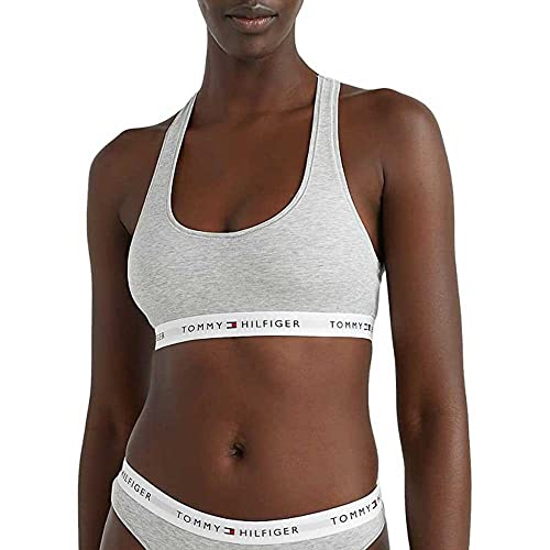 Tommy Hilfiger Damen Bralette Stretch, Grau (Light Grey Heather), XL von Tommy Hilfiger