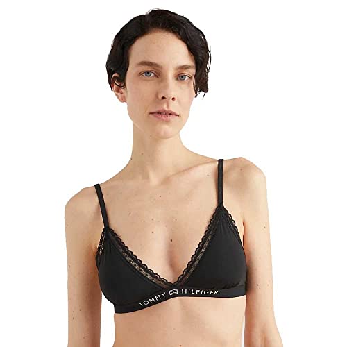 Tommy Hilfiger Damen BH ohne Bügel, Schwarz (Black), M von Tommy Hilfiger
