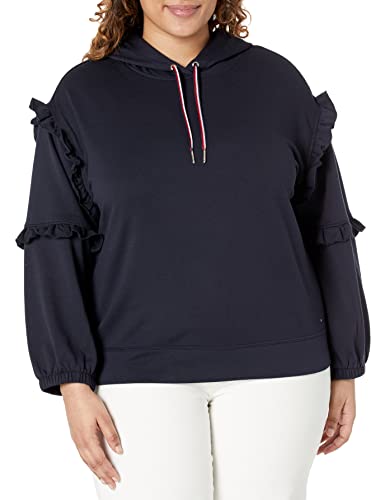Tommy Hilfiger Damen W2gh0700-syz-1x Kapuzenpullover, Sky Capt, 1X Tommy Hilfiger Damen W2gh0700-syz-1x Kapuzenpullover, Sky Capt, 1X von Tommy Hilfiger
