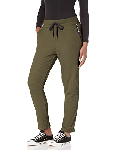 Tommy Hilfiger Damen Waffle Knit Jogger Jogginghose, Thymian, Groß von Tommy Hilfiger