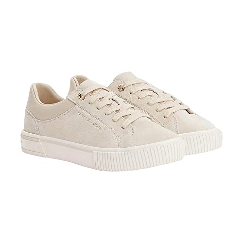 Tommy Hilfiger Damen Warmlined LACE FW0FW06755 Vulkanisierte Sneaker, Beige (Classic Beige), 41 EU von Tommy Hilfiger