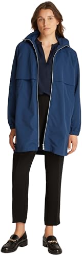 Tommy Hilfiger Damen Windbreaker Jacke Nylon Waisted Lang, Blau (Night Sky), XXL von Tommy Hilfiger