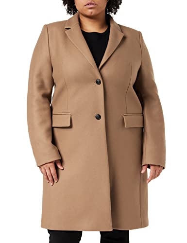 Tommy Hilfiger Damen Wool Blend Classic Coat WW0WW35926 Gewebte Mäntel, Braun (Countryside Khaki), 46 von Tommy Hilfiger