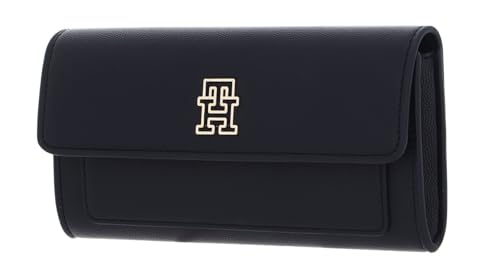 Tommy Hilfiger TH Timeless Large Flap Wallet Space Blue von Tommy Hilfiger
