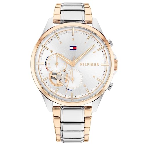 Tommy Hilfiger Multi Zifferblatt Quarz Uhr für Damen mit Zweifarbiges Edelstahlarmband - 1782415 von Tommy Hilfiger