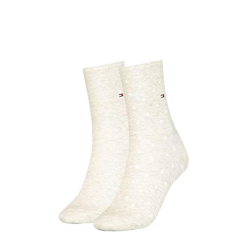 Tommy Hilfiger Damen Classic Socken, Beige, 35/38 (2er Pack) von Tommy Hilfiger