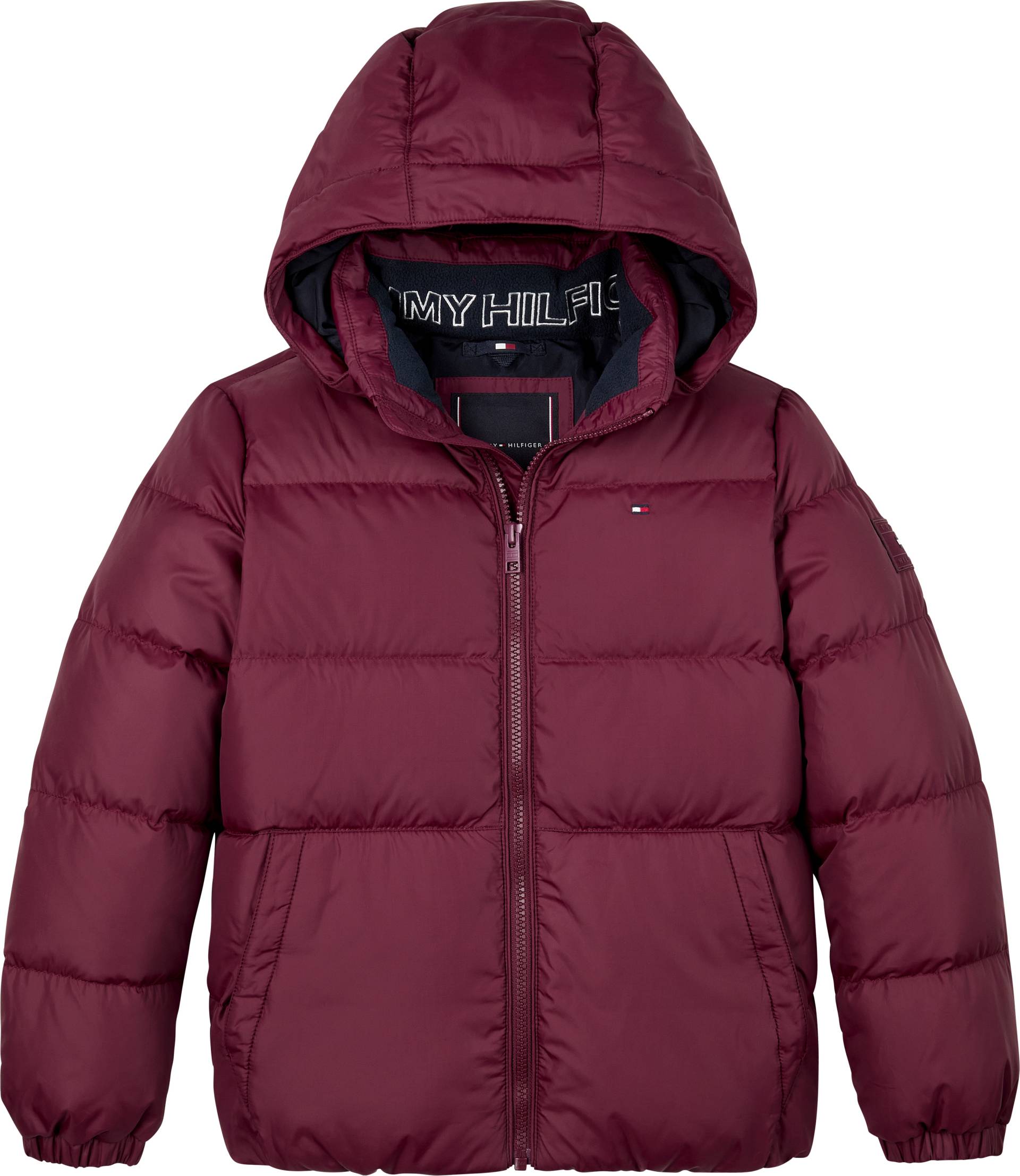 Tommy Hilfiger Daunenjacke "ESSENTIAL DOWN JACKET" mit Kapuze Baby bis 2 Jahre; mit Logo-Patch und Flaglabel von Tommy Hilfiger