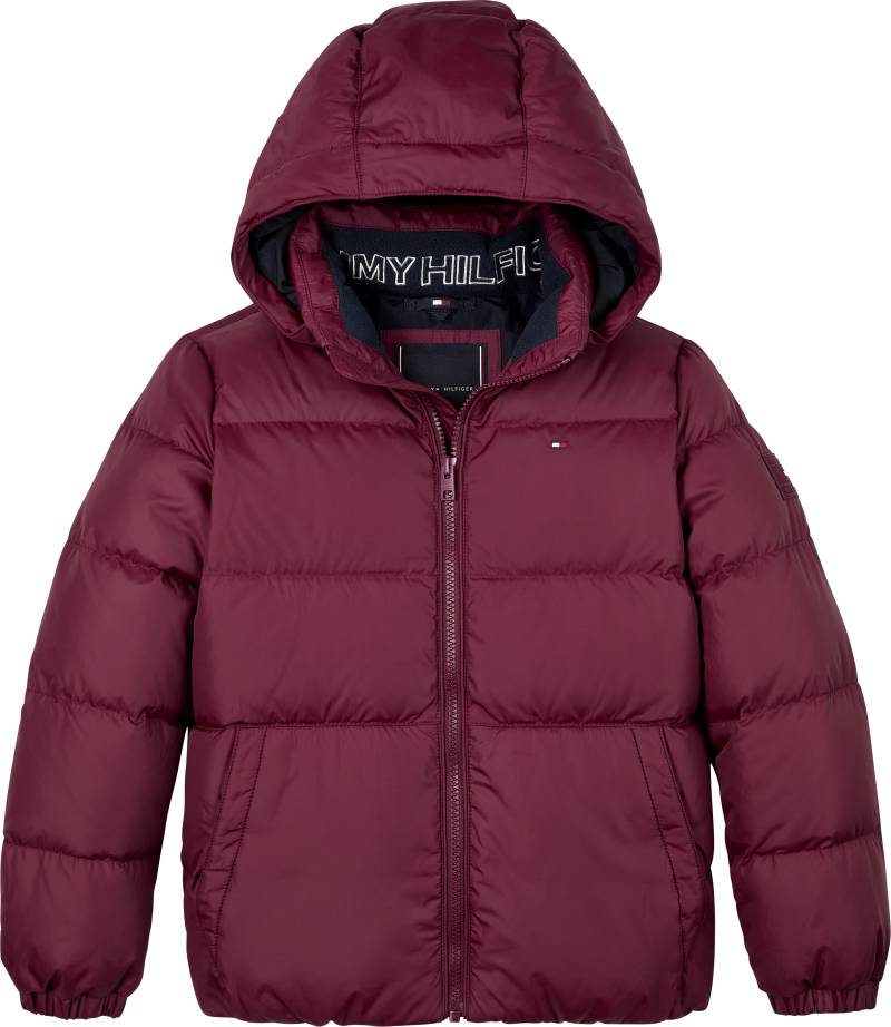 Tommy Hilfiger Daunenjacke "ESSENTIAL DOWN JACKET" mit Kapuze Baby bis 2 Jahre; mit Logo-Patch und Flaglabel von Tommy Hilfiger