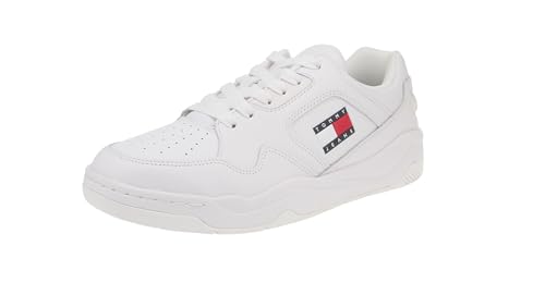 Tommy Hilfiger EM0EM01350 - Herren Schuhe Sneaker - YBR-White, Größe:44 EU von Tommy Hilfiger