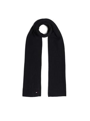Tommy Hilfiger Damen Schal Essential Flag Scarf Warm, Schwarz (Black), Einheitsgröße von Tommy Hilfiger