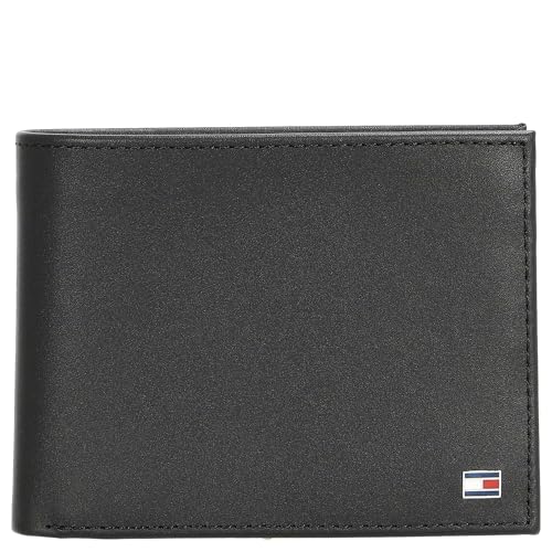 Tommy Hilfiger Herren Geldbeutel Eton mit Münzfach, Schwarz (Black), Einheitsgröße von Tommy Hilfiger