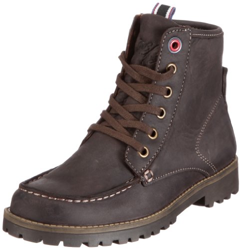 Tommy Hilfiger Eddie 4B FU76813103, Jungen Stiefel, Braun (Dark Brown 201), EU 29 von Tommy Hilfiger