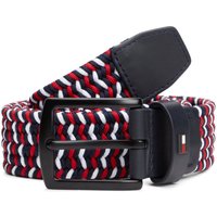 Tommy Hilfiger Elastischer Flechtgürtel mit Lederakzenten in 100 von Tommy Hilfiger