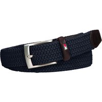 Tommy Hilfiger Elastischer Flechtgürtel mit Lederspitze in 105 von Tommy Hilfiger