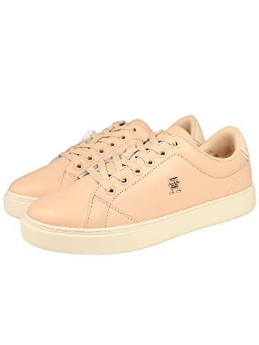 Tommy Hilfiger Damen Elevated Essential Court FW0FW06965 Cupsole Sneaker, Rosa (Misty Blush) von Tommy Hilfiger