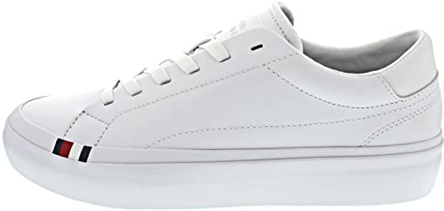 Tommy Hilfiger Elevated Vulc Leather Low Sneaker Low Weiß (43) von Tommy Hilfiger