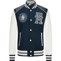 Tommy Hilfiger Empire State Collegejacke aus Canvas-Leder-Mix, Limited Edition for HIRMER von Tommy Hilfiger