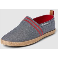 Tommy Hilfiger Espadrilles mit Label-Stitching in Marine Melange, Größe 40 von Tommy Hilfiger