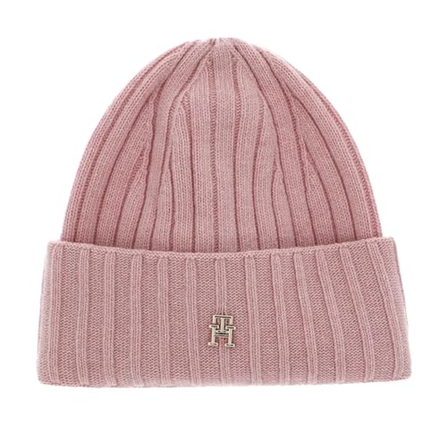 Tommy Hilfiger Essential Chic Beanie Whimsy Pink von Tommy Hilfiger