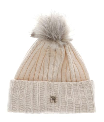 Tommy Hilfiger Essential Chic Pom Pom Beanie Calico von Tommy Hilfiger